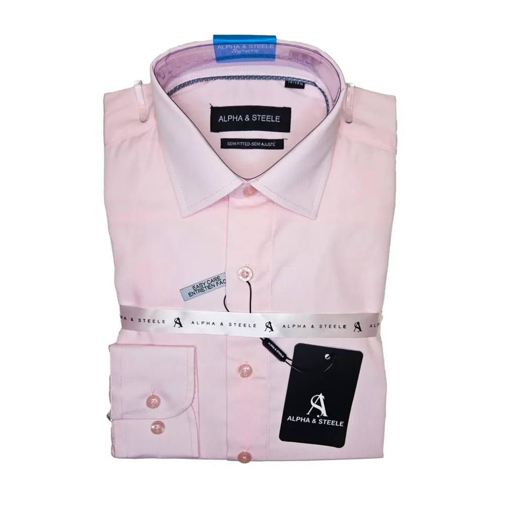 A&S Pink Semi Slim Shirt