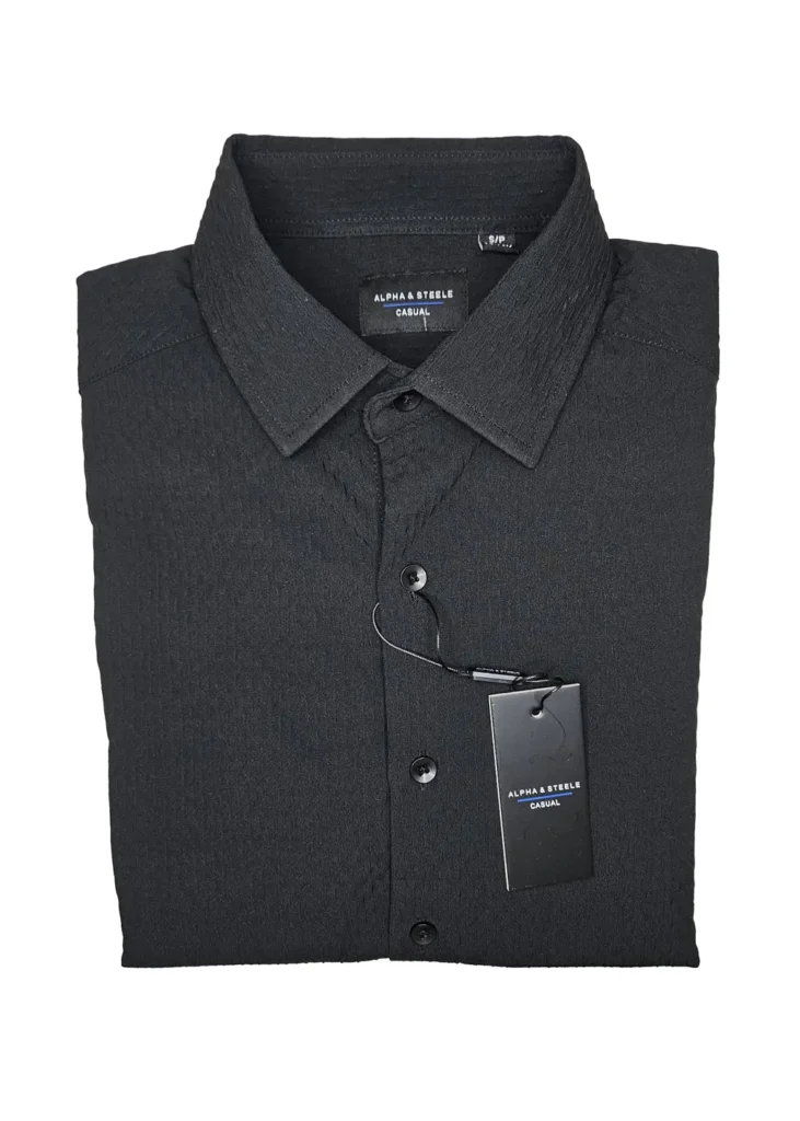 A&S Black Casual Shirt