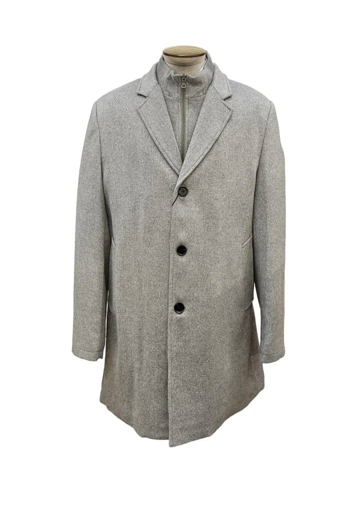 LH Overcoat Silver with removable bib