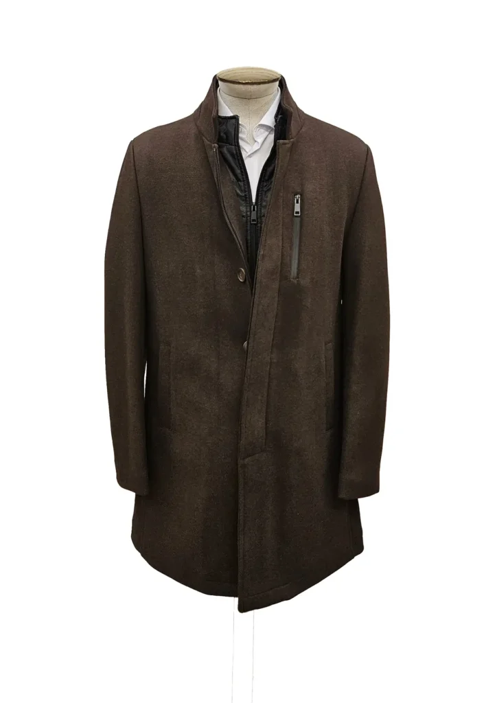 LH Overcoat with removable bib & lining Brown